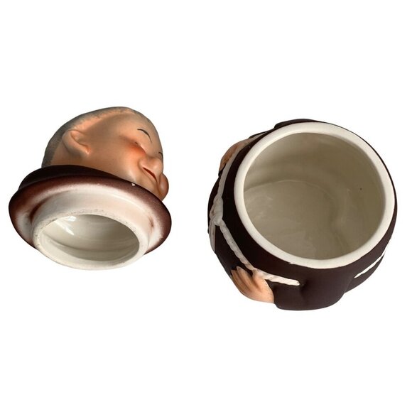 Goebel West Germany Franciscan Monk Sugar Creamer Set - Picture 5 of 9